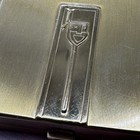 Vtg 1930s Max Factor Hollywood Glam Art Deco Face Compact Gold Tone Guilloch  