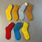 Vintage Retro 80s 90 s Slouch Socks Made In Usa Womens Size 9-11 New Lot Of 7