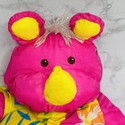 Vtg Fisher Price Puffalump 1987 Wild Things Pink Rhino Tropical Shirt 80s Plush