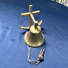 Brass Anchor Ship Bell 4    Ship Bell 7    Mounting Vintage Nautical Navy