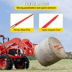Hay Spear 32  Bale Spear 1350 Lbs Capacity  Bale Spike Quick Attach Square Hay