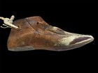 Antique Primitive Rustic Hand Carved Wooden Shoe Form Mold Cobbler Child Size 