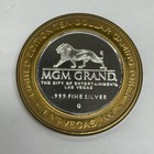  10 Mgm Grand Las Vegas  999  60 Oz Silver Round Token Gaming Silver Strike