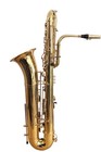 Eastern Music Pro Use Bass Sax Bass Saxophone In Bb - Gold Lacquer With Case