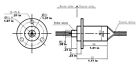 Heavy 3 Phase Wind Turbine Generator Slip Ring  30 Amp Per Conductor   Wire