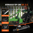 Hydraulic Top Link Cat 1-1 20-7 8 In   31-7 8 In With 2x Hoses For Tractor