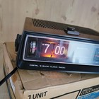 1970 s Sanyo Flip Clock Radio Am fm Sleep Timer Lighted Face With Box Working 