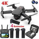 2022 New Rc Drone With 4k Hd Dual Camera Wifi Fpv Foldable Quadcopter  4 Battery
