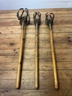 Rare Vintage Glass Blowing Grabber Claw 4 Finger Cast Brass Art Lamp Mold Blown