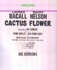 Cactus Flower Broadway Theater Program W Ticket Stub Lauren Bacall 1966