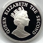 1987 Falkland Islands  50 Pence Cameo Proof  925  Silver