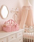 Diaper Caddy Organizer With Removable Dividers Heart Quilted Nursery Storage
