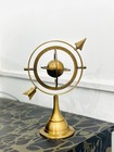 Engraved Antique 10  Brass Armillary Nautical Sphere  With Arrow Globe Handcraft