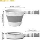 Folding Water Ladle Collapsible Water Dipper Water Scoop Foldable Bath