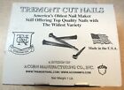 New Tremont 2  Black Oxide Square-cut Decorative Wrought Heads  1 Lb  66 Nails