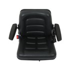 Adjustable Backrest Tractor Seat W safety Belt   Armrest Universal Forklift Seat