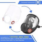 Plastic Lens Assembly For 6000 6700 6800 6900 Face Shield Cover Respirators Mask