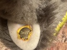 Antique Vtg Early Mohair Kitty Cat Teddy Bear Glass Eyes Button Steiff Mini 4 