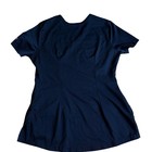 Hh Works Healing Hands Scrub Top Women s Xs Black V Neck Medical Uniform 