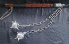 Medieval Gladiator Spiked Solid Metal Double Mace Ball Flail Morningstar Weapon