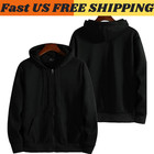 Men   s Autumn Winter Zipper Hoodie Long Sleeve Hooded Sweatshirt Fashion Casual