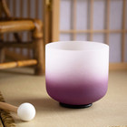 3pcs 8 g 10  e 12  c Crystal Singing Bowl Chakra Frosted Quartz For Meditation