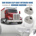 2pcs S16-1023-661 Gray Sunvisor Clip For Kenworth Peterbilt Interior