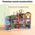 Kidkraft Everyday Heroes 3-story Wooden Playset With 26-piece Accessories