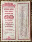Stock Share Bond 1000  National Bank Of New York Us Kingdom Of Yugoslavia