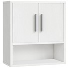 Small Bathroom Wall Cabinet With Adjustable Shelf  Over Toilet Storage  White 15
