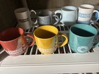Lot Of 13 Dunkin    Donuts Vintage Coffee Mugs very Cool 