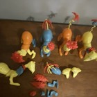 Vintage Dr  Seuss Creatures Character Toys Lot - Yellow  Blue  Orange Figures