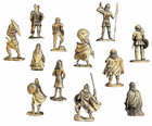 Selandia Norway Pewter Viking Figurine Lot Of 12 Norse Warrior Gods Miniature