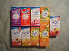 10 Packets Only Crystal Light On The Go Drink Mix  Many Flavors To Choose From