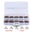 500pcs lot Fishing Swivels Rolling Barrel Ring Swivel Connector Fishing Tackle 