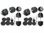Total 100lb Dumbbells 2 Pack 50lb Full Metal Iron Adjustable Weights Dumbbells