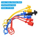 4pcs set Rubber Hydraulic Coupler Dust Cap 1 4  Iso A  Yellow red blue black