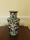 Exquisite Old Black And White Cherry Blossom Pattern Chinese Vase 