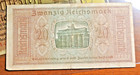 Currency Germany 1940 Ww2  War Era 20 Reichsmark Zwanzig Lightly Circulated