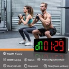 Qinyune Gym Clock Timer For Tabata fgb emom interval Workout With Large Black 