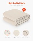 Vevor Canvas Drop Cloth 4 X 12 Ft All Purpose Painters Cotton Tarp For Painting