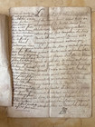 Rare  1759 French Vellum Notarial Manuscript Booklet 12p 2 Louis Xv