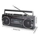 Boombox Radio Cassette Player Recorder Am fm sw Radio With Bluetooth 1980s Style