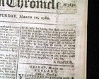 Benjamin Franklin  learning To Swim  Letter To Friend Type Signed 1780 Newspaper