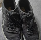 Reebok Black Canvas Lace-up Casual Sneakers Comfort Men s Shoes