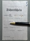 Rare German Ww2 Polizei Battalion 301 F  hrerschein  Driving License Polen