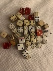 Vintage Estate Dice Lot 41pc Mystery Collector Find Unknown Materials As Is