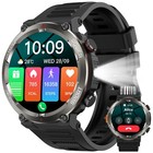 2025 New Military Smart Watch  call Receive dial   With Led Flashlight  compass