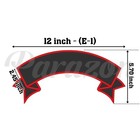 Custom Embroidered  Top Rocker Name Tag Sew On Patch Motorcycle Biker 12   e-1 