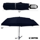 Travel Compact Umbrella Windproof     Navy Automatic Open And Close Button For    